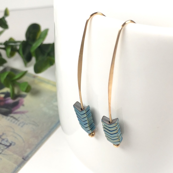 Jewelry - Boho Chevron Geometric Dangle Earrings (Color 1)